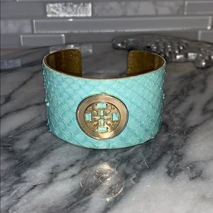 Rustic Cuff Turquoise Snakeskin Cuff Bracelet